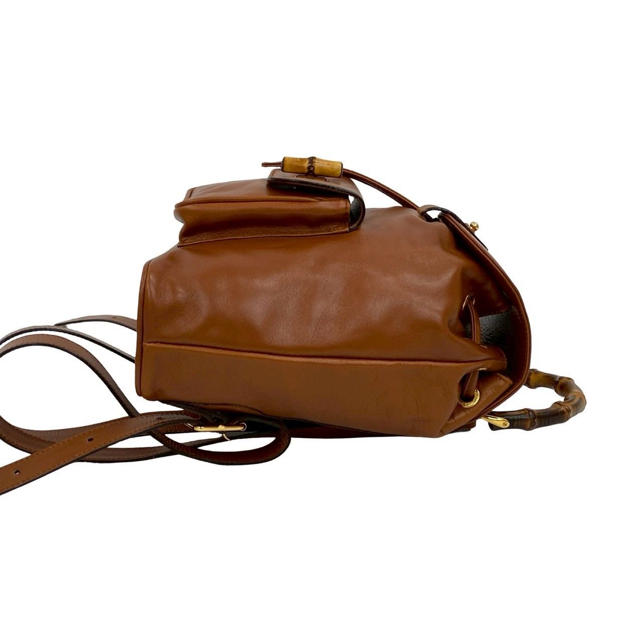 極 美品 袋付 GUCCI グッチ オールドグッチ バンブー ターン