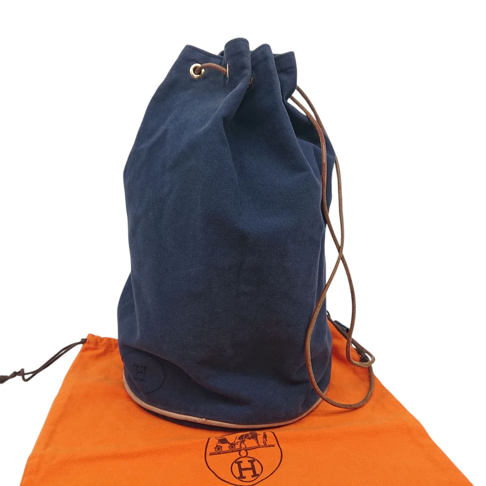 Hermes エルメス ポロションミミル ワンショルダーバッグ ネイビー