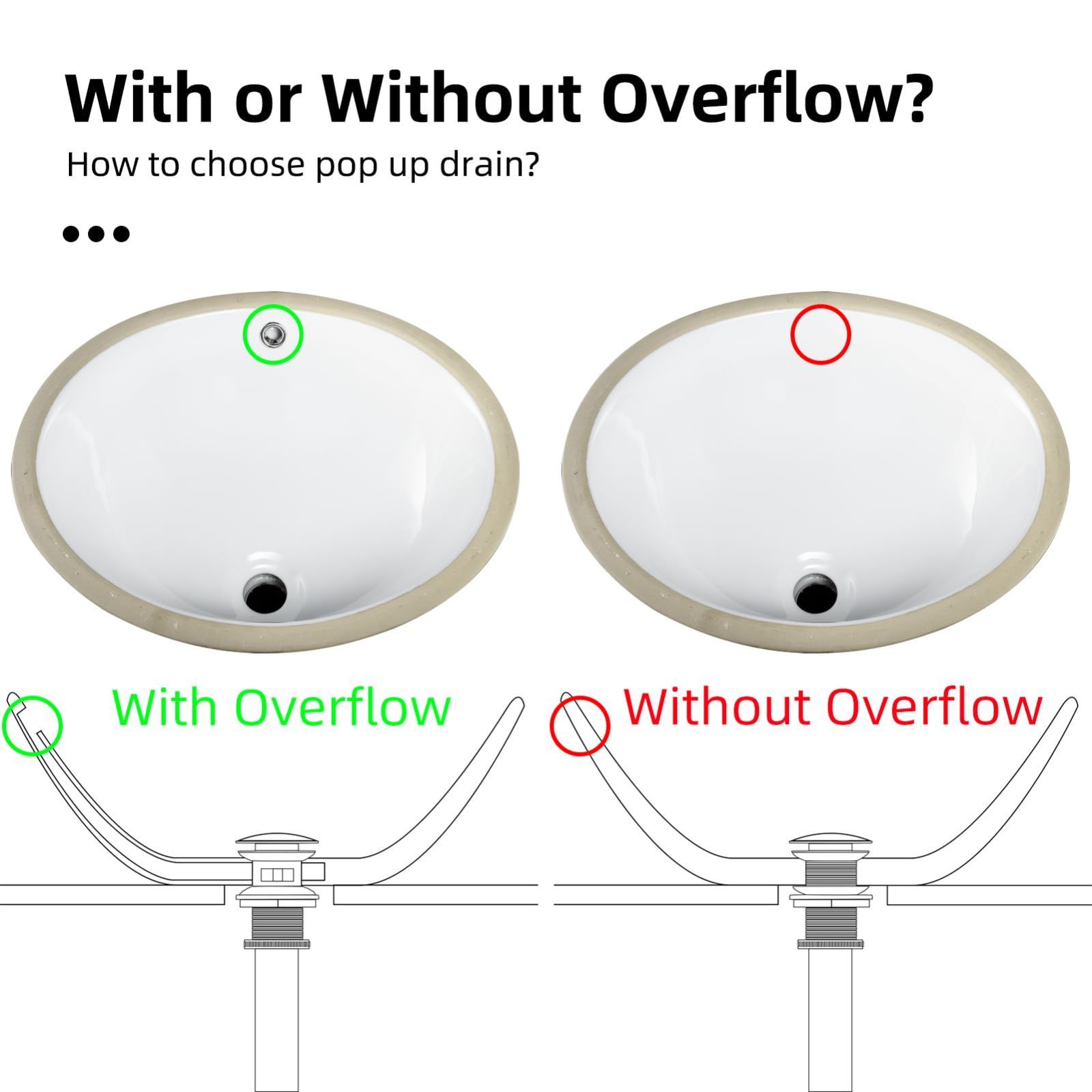 バスルーム洗面化粧台シンクポップアップ