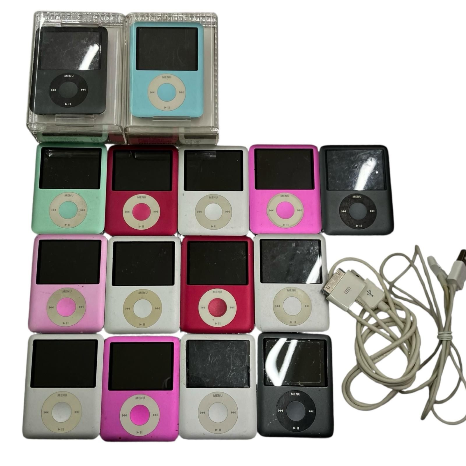 186001 現状品 Apple アップル iPod nano第3世代 A1236 15点まとめ売り 
