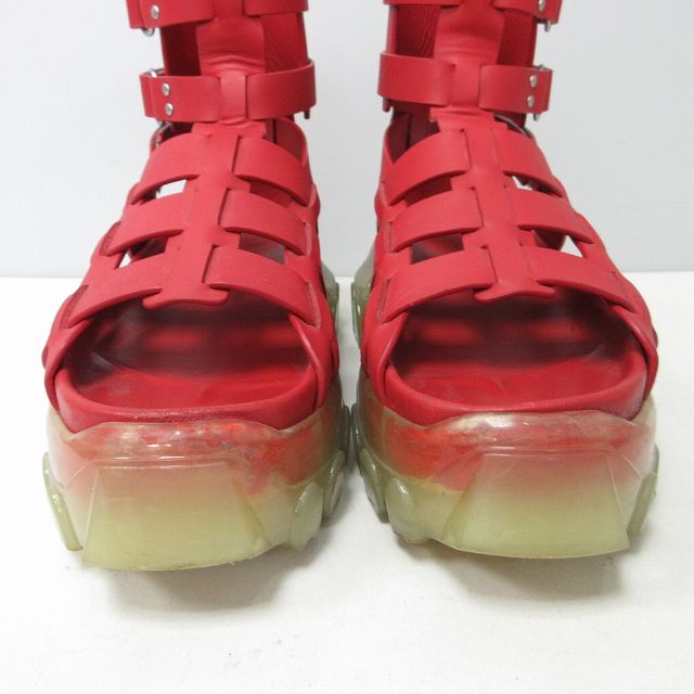 リックオウエンス　トラクターサンダル 42 archive Rick Owens Tractor サンダル | ブラック | FARFETCH JP