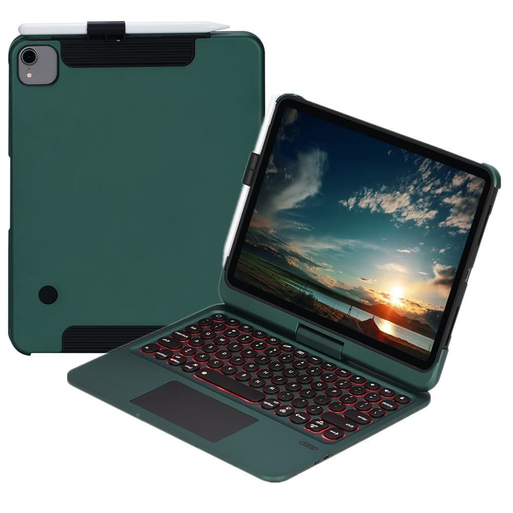 【在庫処分】iPad Air4 iPad Pro 11 キーボード iPad ケース タッチパット搭載 マウス機能 バックライト付き 丸型キー 折畳み Air5 アイパッド iPad 10.9 Pro 11 インチ 360度回転 2022 カバー 取り外し可能