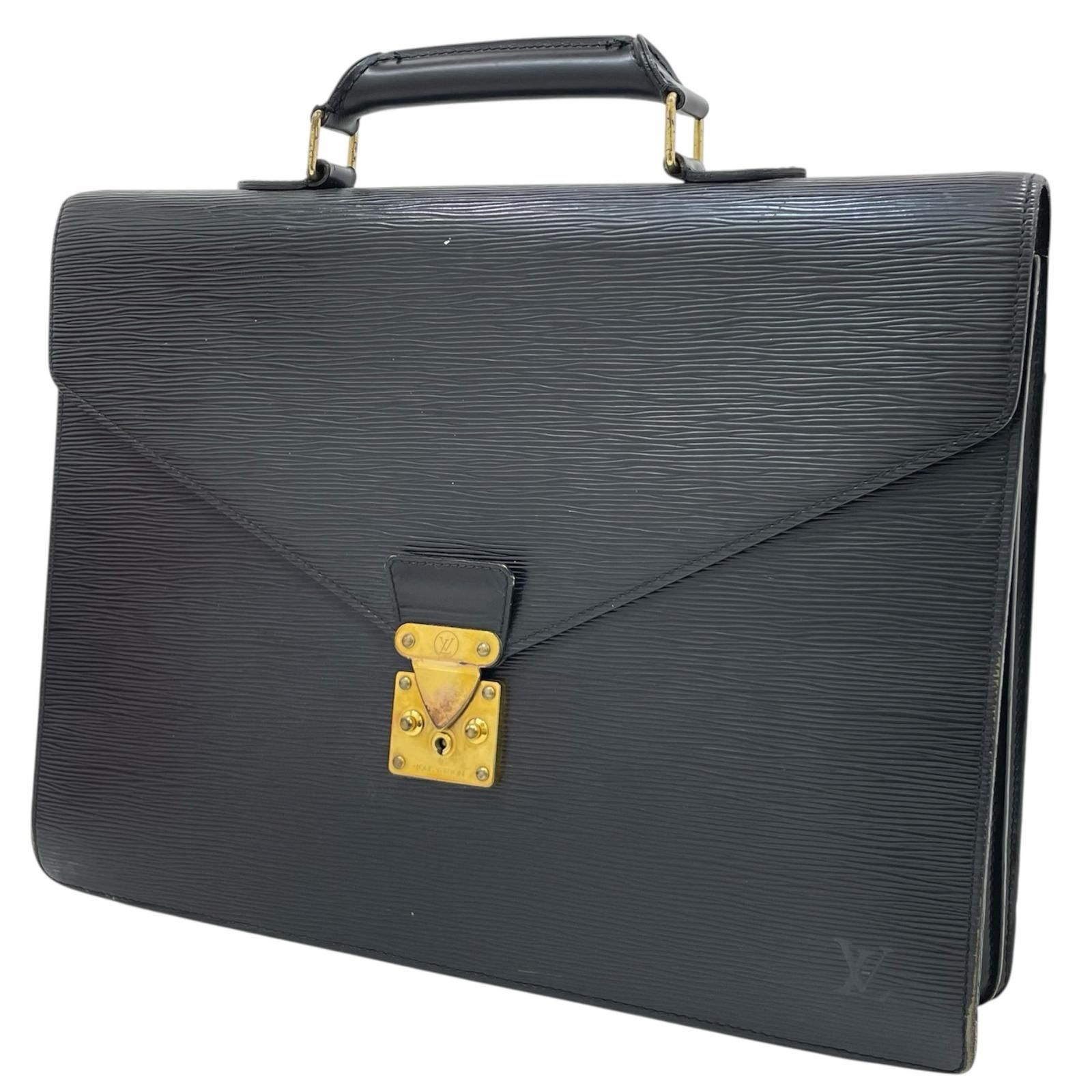 LOUIS VUITTON | ルイ ヴィトン セルヴィエット コンセイエ エピ ブリーフケース ハンドバッグ M54422 ブラック 尾張小牧店