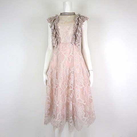 スナイデル snidel 22SS ミドルレース フレア ボリューム ワンピース  