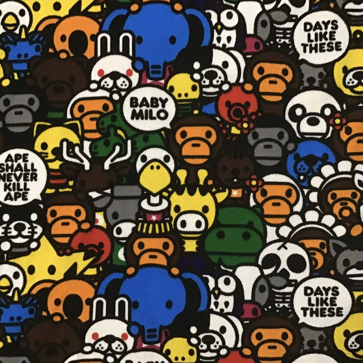 マイロ アニマル ポロシャツ Mサイズ a bathing ape star BAPE