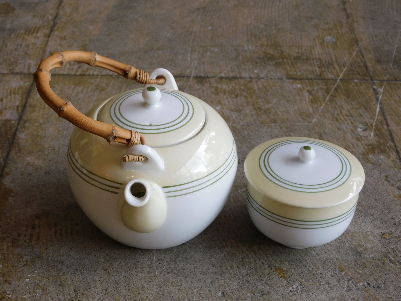 戦前 日陶 ノリタケ 茶器揃い HK-a-05491 Noritake 洋食器 昭和レトロ アンティーク 雑貨 ノリタケ 急須 湯