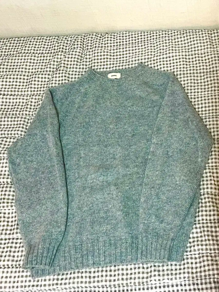 LEARVE ホールガーメント ウール ハーレーオブスコットランド ニット セーター バンブーミント l