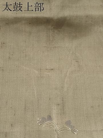 平和屋着物＊夏物　絹芭蕉　九寸名古屋帯　枝花文　金彩　正絹　逸品　CAAW6898fb 平和屋着物＊夏物 絹芭蕉 九寸名古屋帯 枝花文 金彩 正絹 逸品 CAAW6898fb