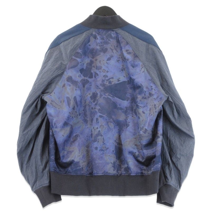 ♥ KUON クオン Mura Shibori Souvenir Jacket 115JK010410 スーベニアジャケット スカジャン 雲絞り ネイビー L タグ付き 70016943