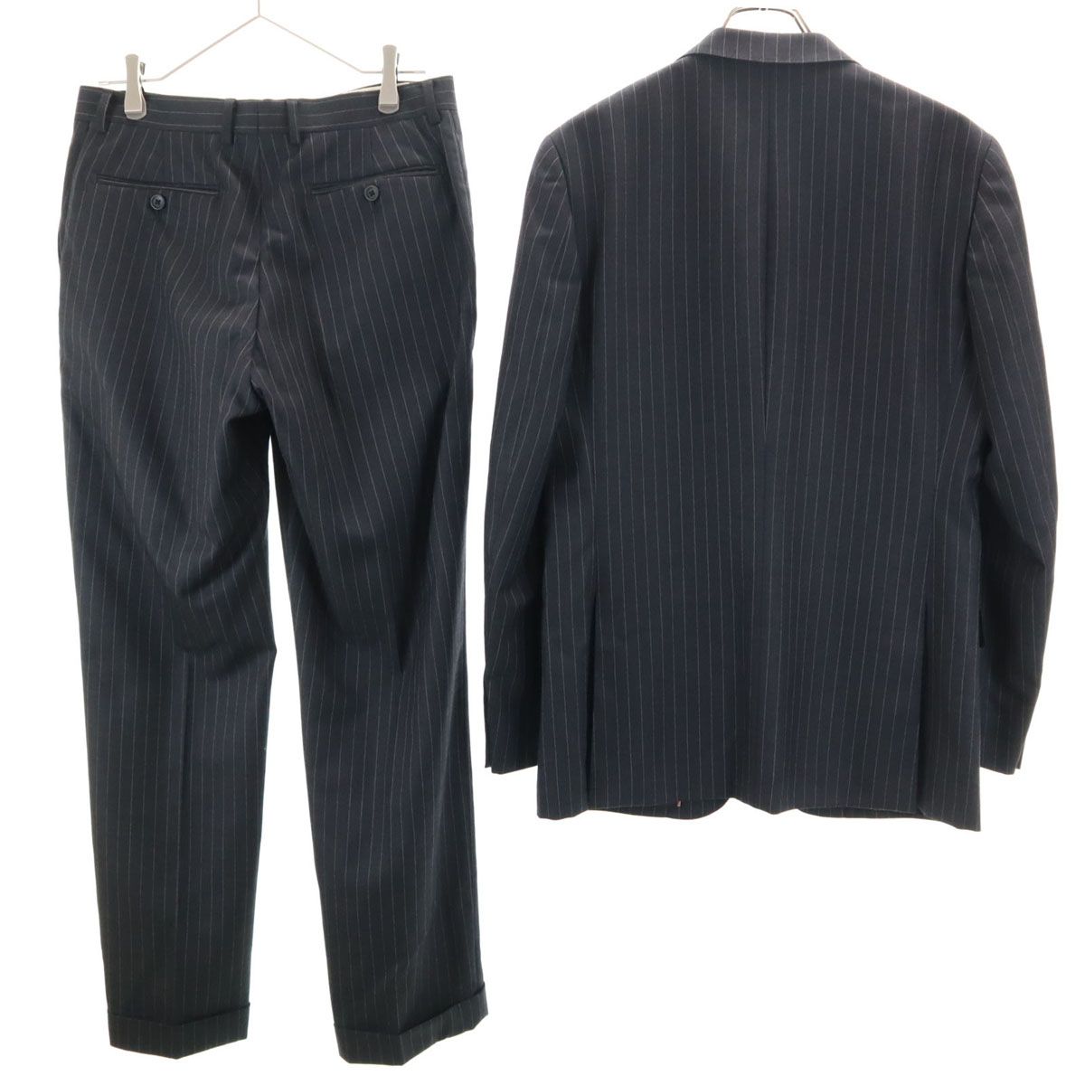 Paul Smith ポールスミス ウール ブレンド スーツ 上下 セットアップ L グレー メンズ 古着