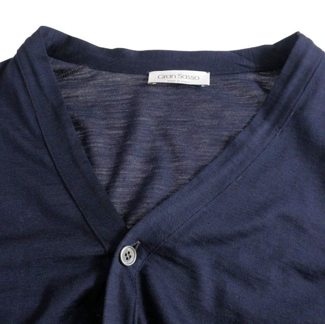 グランサッソ Gran Sasso ハイゲージカーディガン ネイビー48 楽天市場】グランサッソ カーディガン ニットジャケット GRAN