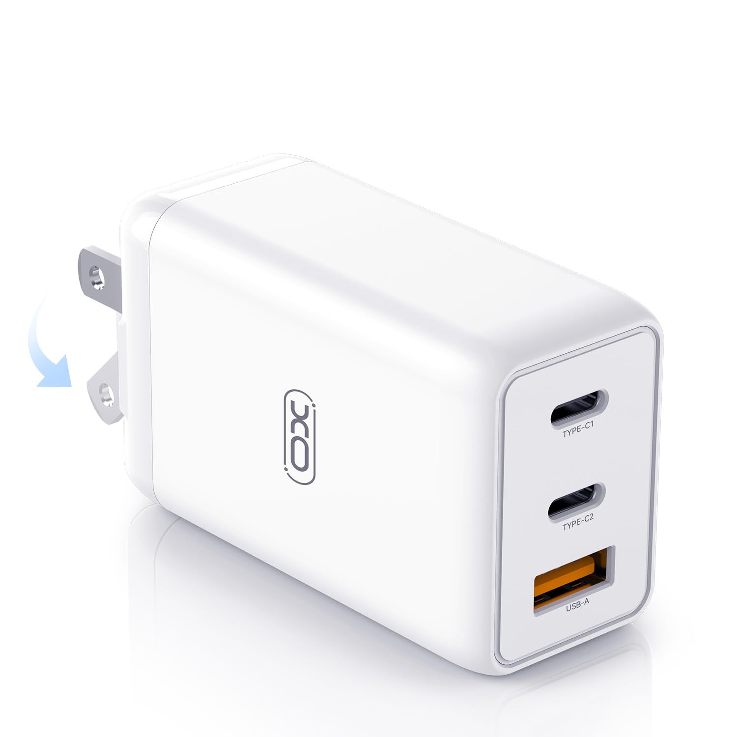 【数量限定】PD 65W 急速充電器 【超軽量かつ超小型】3ポート搭載 GaNII窒化ガリウム USB-C*2とUSB-A*1 折り畳み式 小型 PPS規格とQC3.0規格をサポート iPhone/iPad/MacBook/Android/ノートパソコンなど機