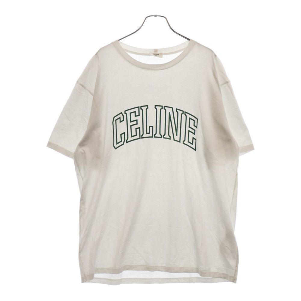 CELINE (セリーヌ) 24SS ロゴプリント 半袖Tシャツ カットソー ホワイト 2X60L671Q - メルカリ