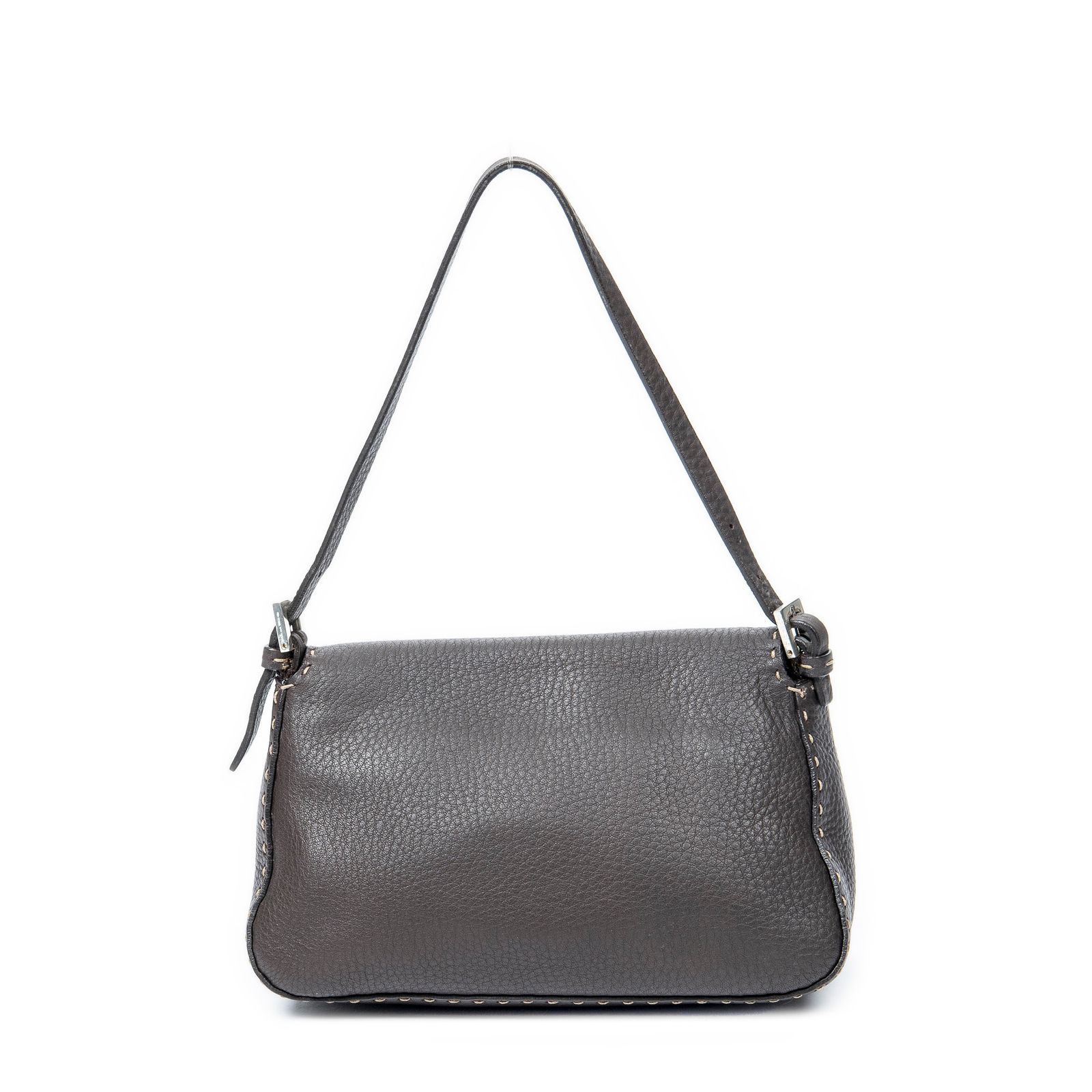 FENDI フェンディミニセレリアママバゲットダークブラウンセレリアレザーA