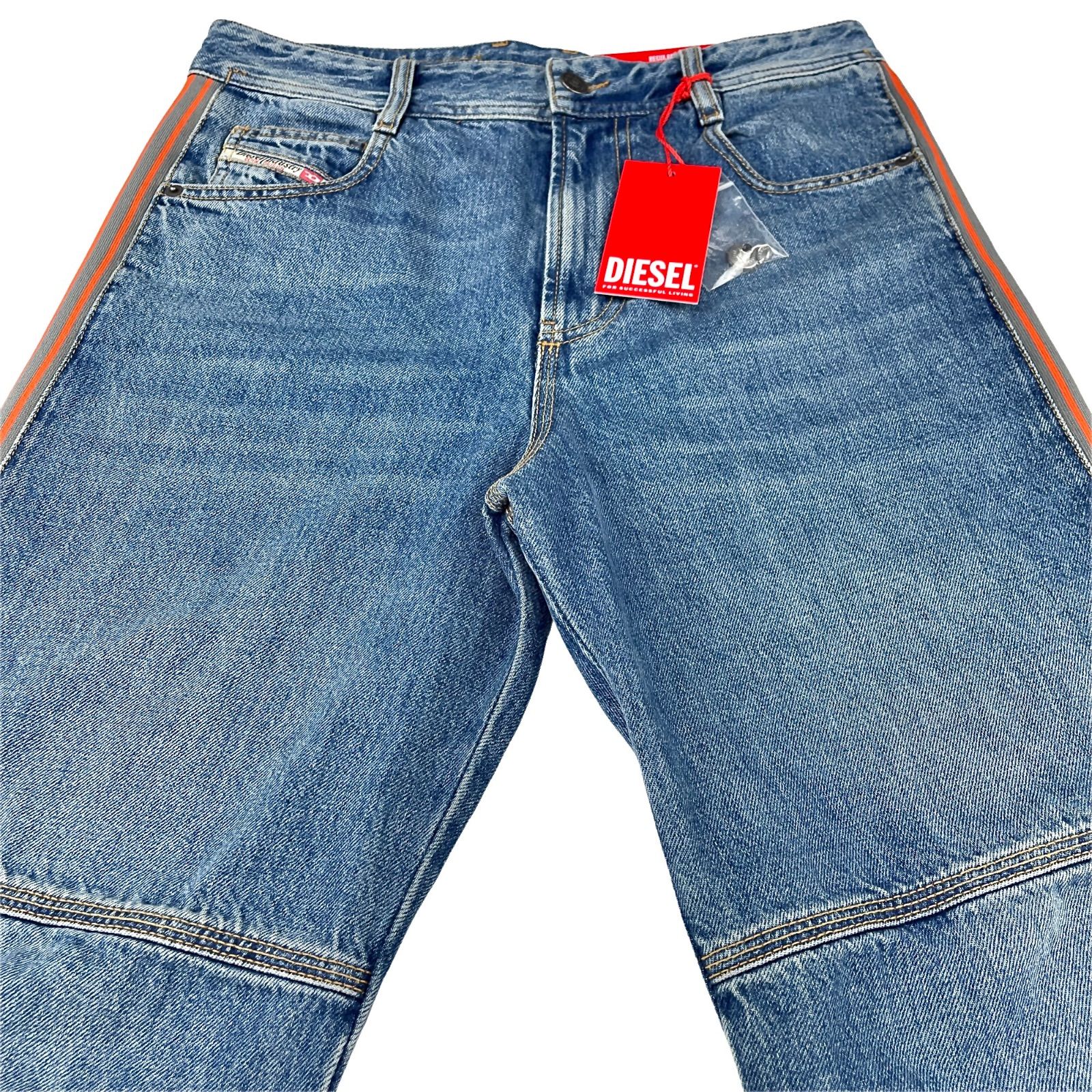 DIESEL ディーゼル D-ARBUS リブ ニット サイドライン ニーステッチ 