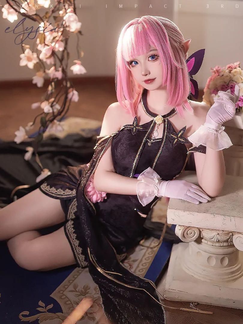 【即日発送】初兽猫　エリシア　コスプレ　フルセット　Mサイズ 新品未使用 初獣猫 崩壊3rd エリシア ドレス コスプレ衣装