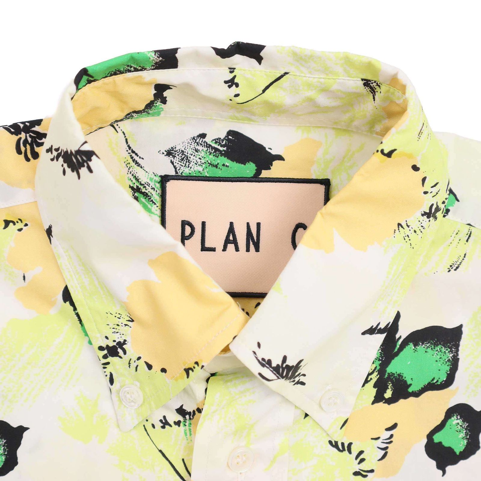 【美品】PLAN C プランシー コットンフラワープリント 長袖シャツ ブラウス PLAN C プラン シー 20AW フラワープリントロングスリーブシャツ