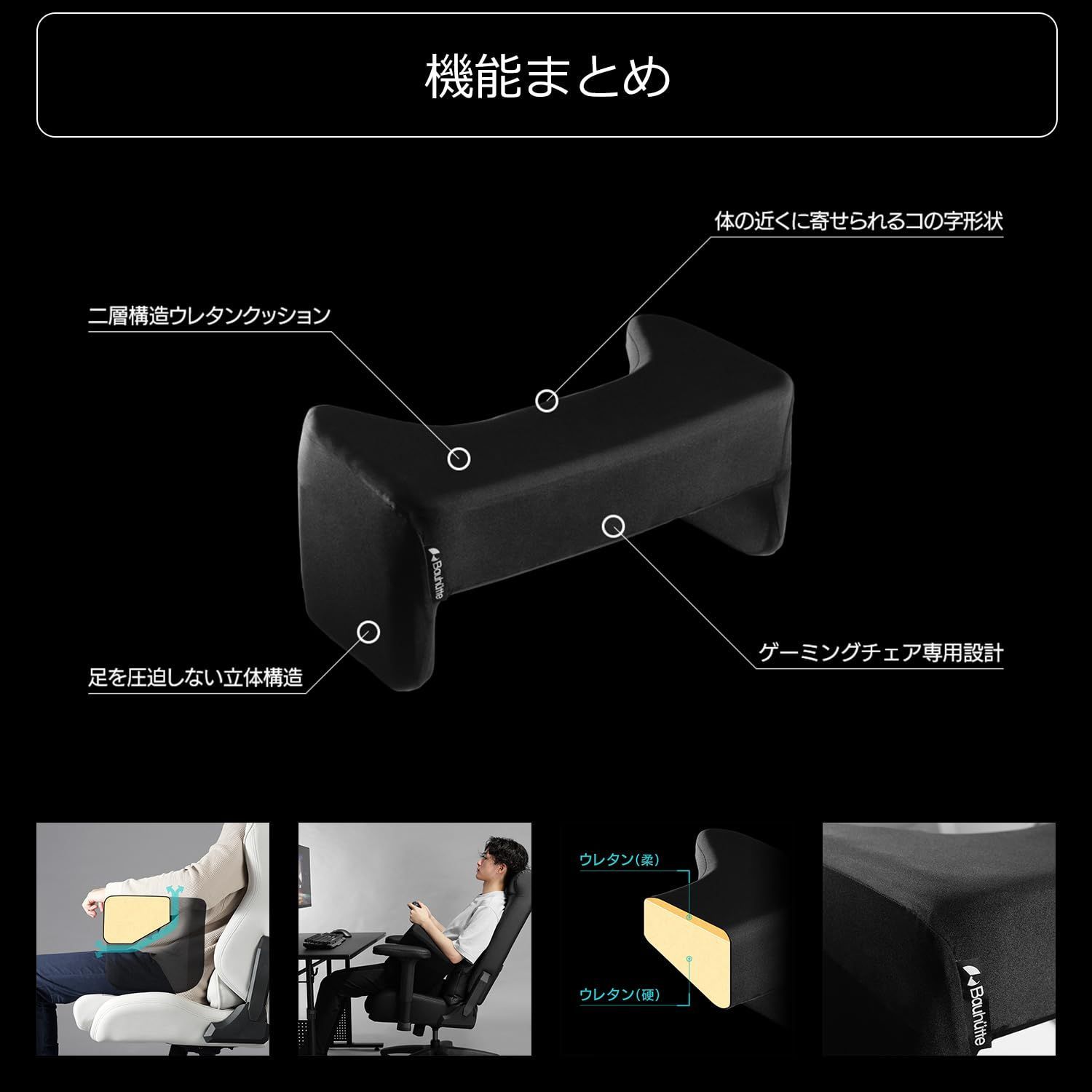 アームレストアラウンド BAP-560S-BK