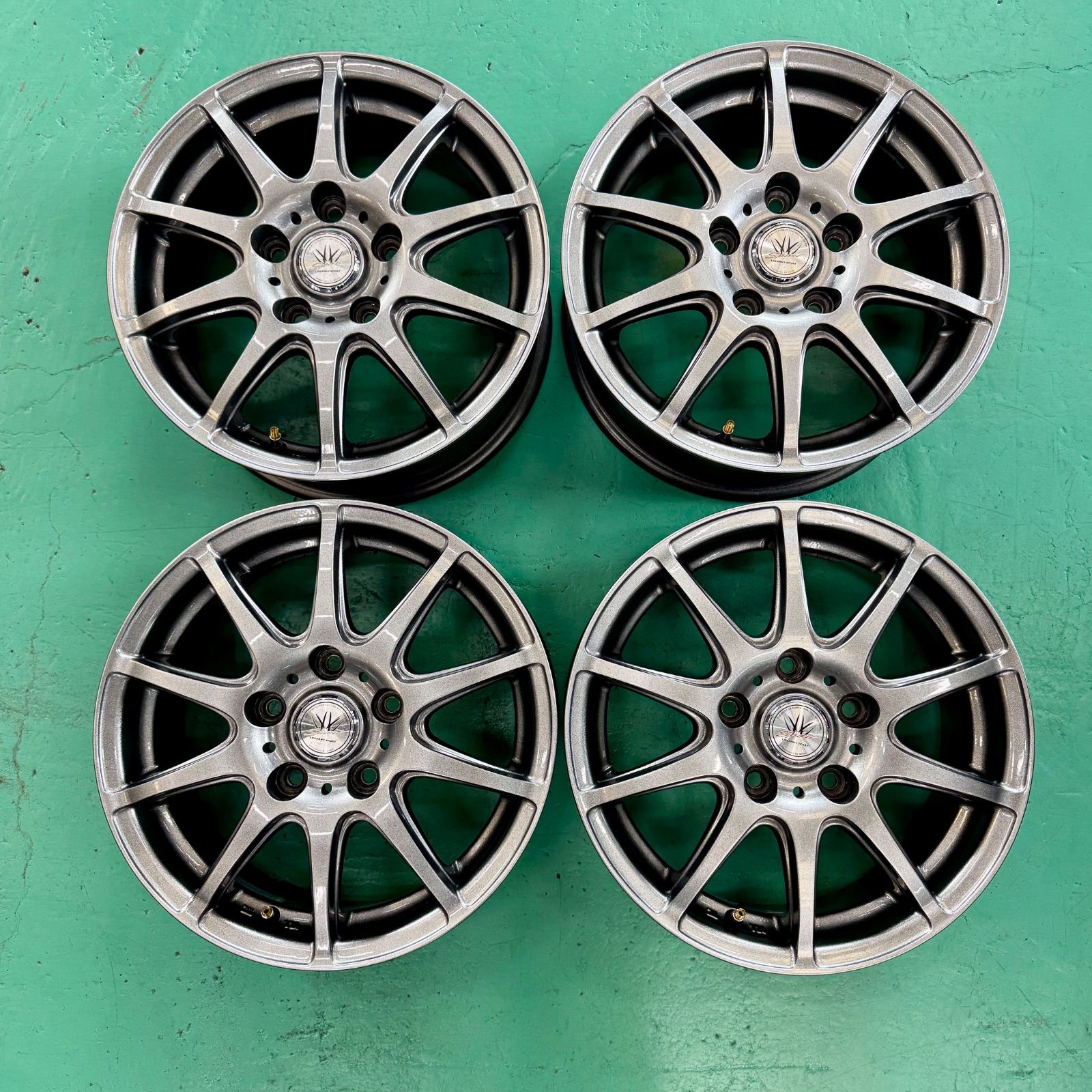 バドックス ロクサーニスポーツ15インチアルミホイール 2本 ① 中古 BADX LOXARNY SPORT ロクサーニ スポーツ 15インチ アルミ