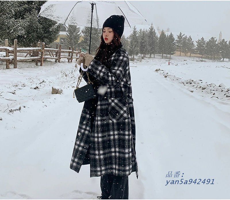 チェック 襟付き