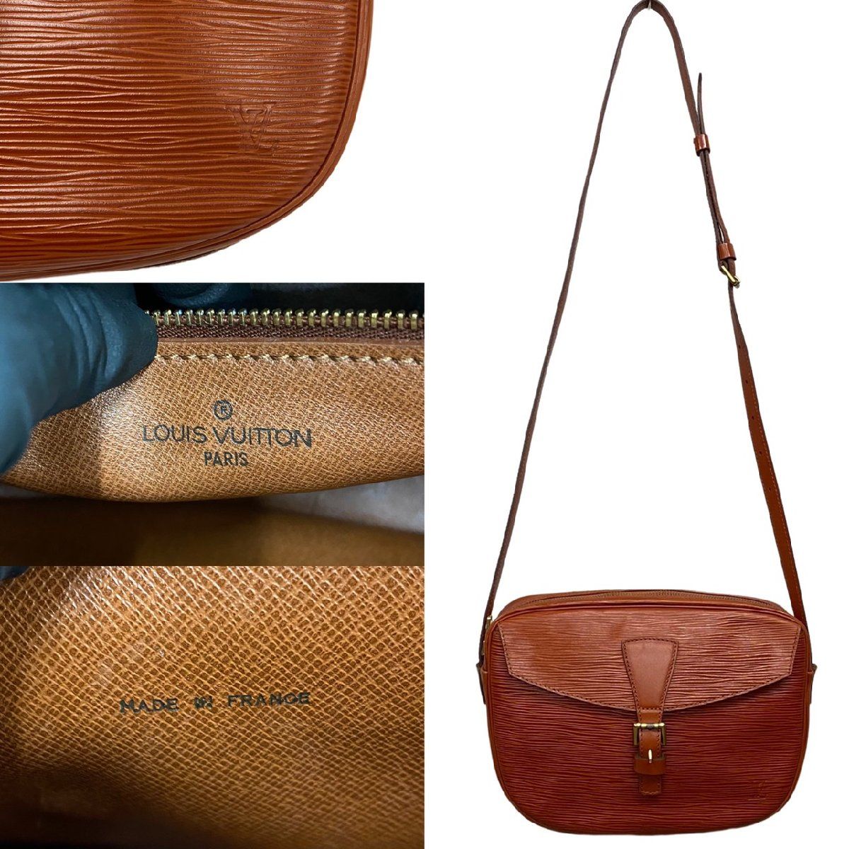極 美品 希少 LOUIS VUITTON ヴィトン ジュヌフィーユ エピ レザー 本 
