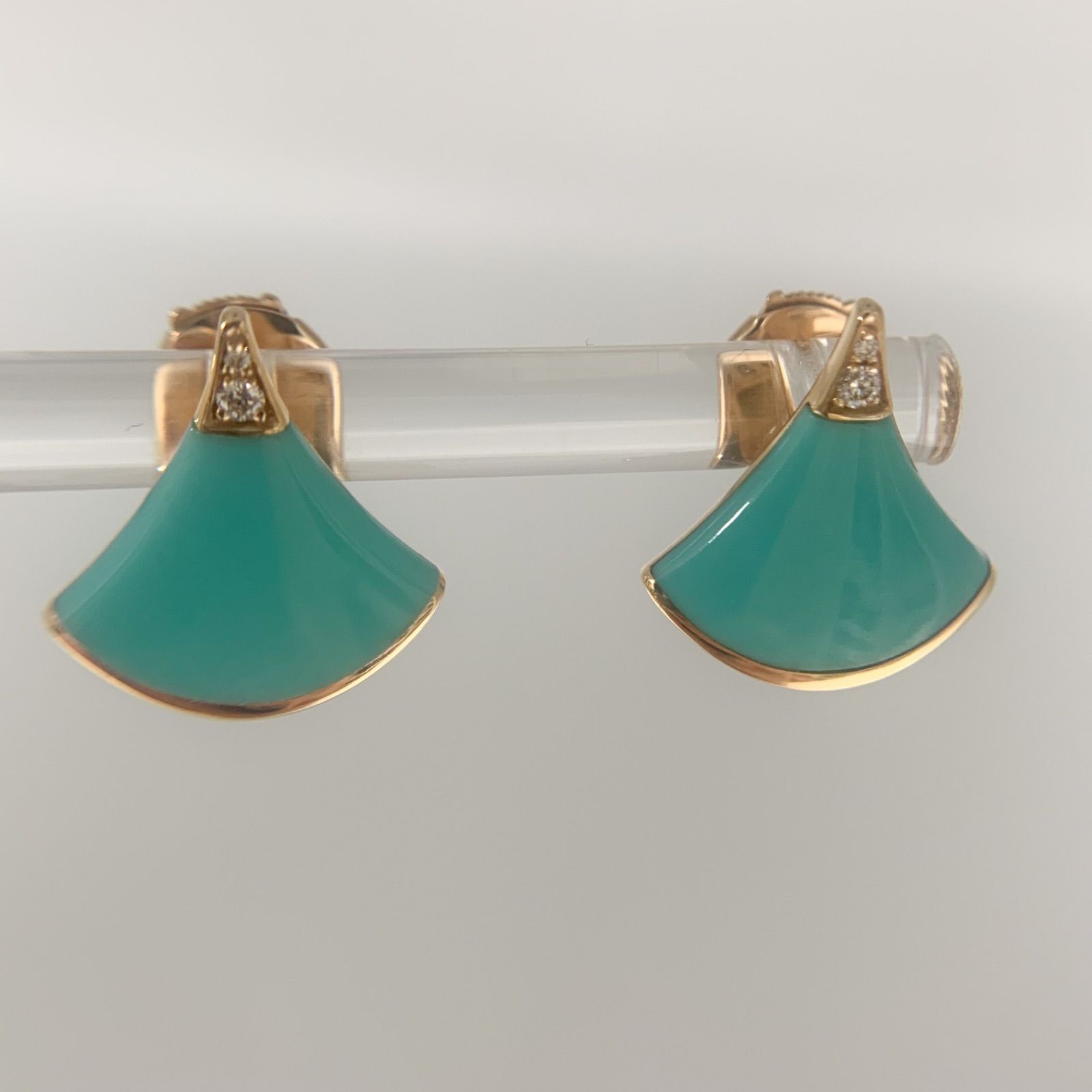 中古】ブルガリBVLGARIディーヴァ ドリーム ターコイズ ピアス