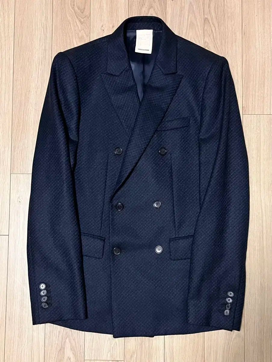 ウール100 スーツ セット ネイビー 95 スリム100