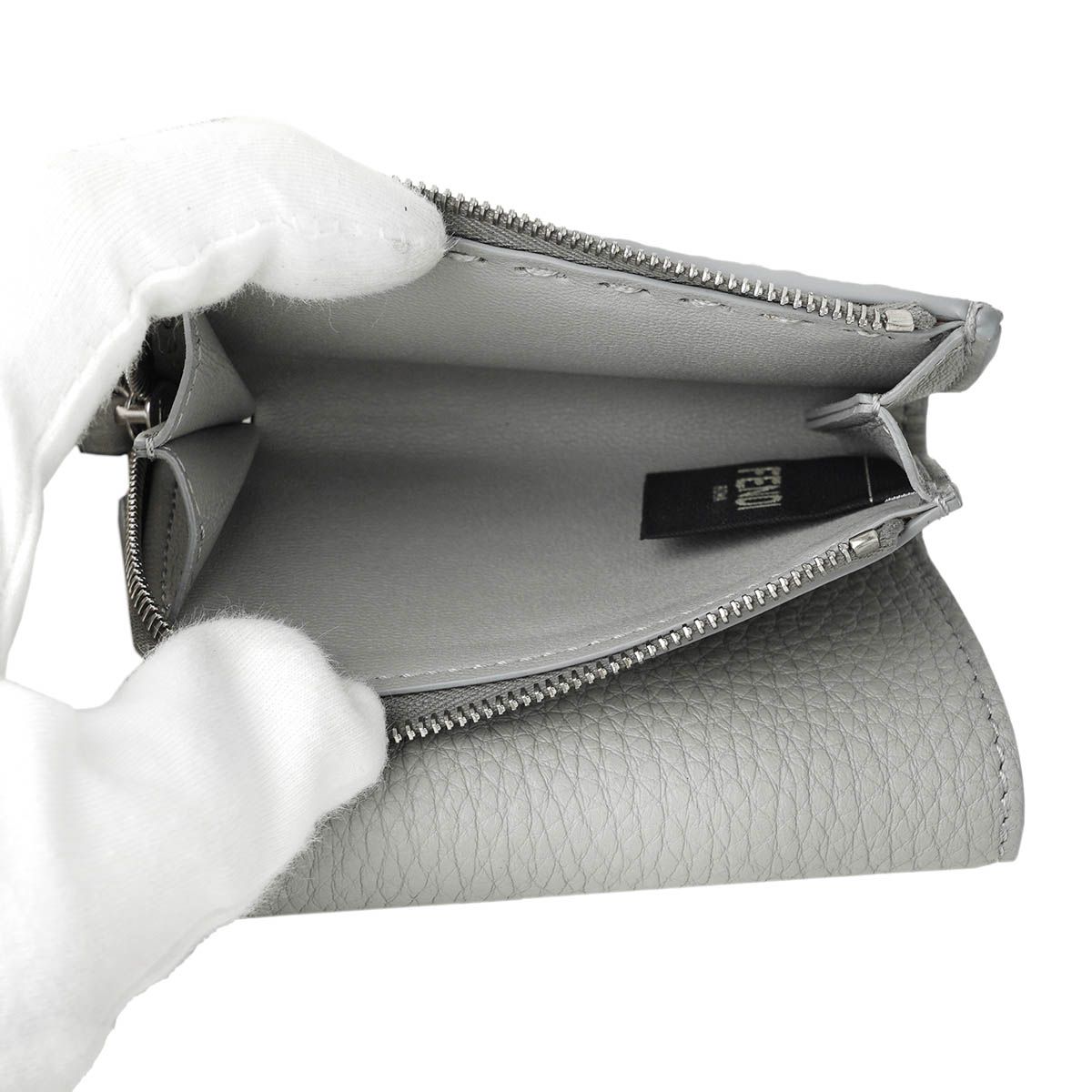 新品 フェンディ FENDI 3つ折り財布 ビーカブー グレー FENDI - 新品 フェンディ FENDI 3つ折り財布 ビーカブー グレーの通販