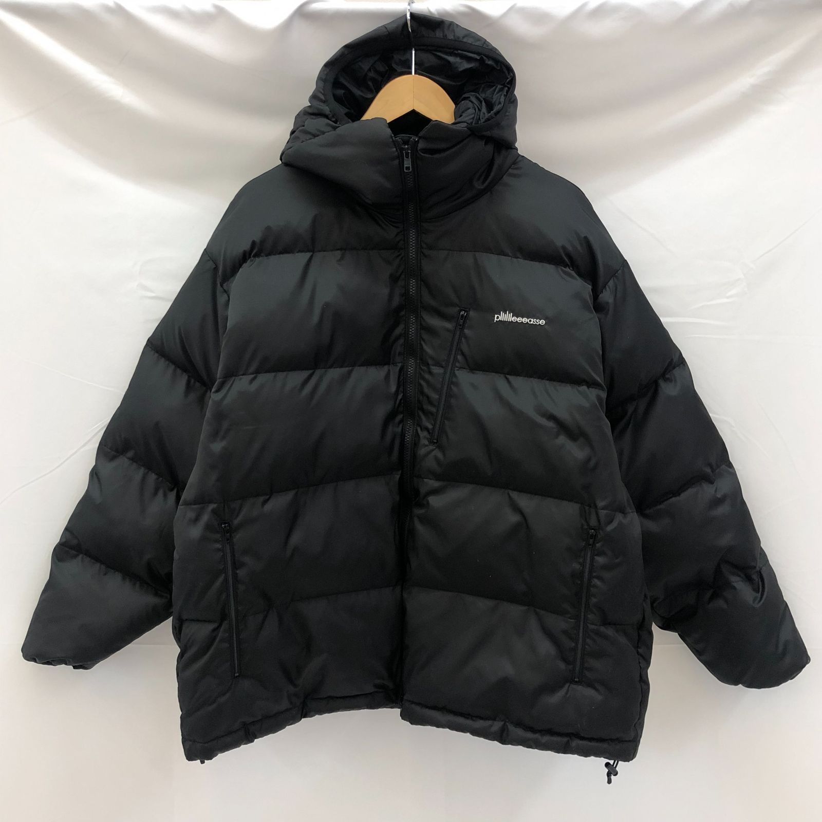plllllleeeasse puffer jacket BLACK L パファージャケット 中綿ジャケット ブラック /m 250217 01748hi128