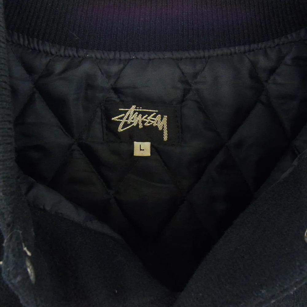 80s ist Stussy old スタジャン ステューシー 黒タグ usa製 中古・古着通販】stussy (ステューシー) スタジャン ブラック サイズ:M