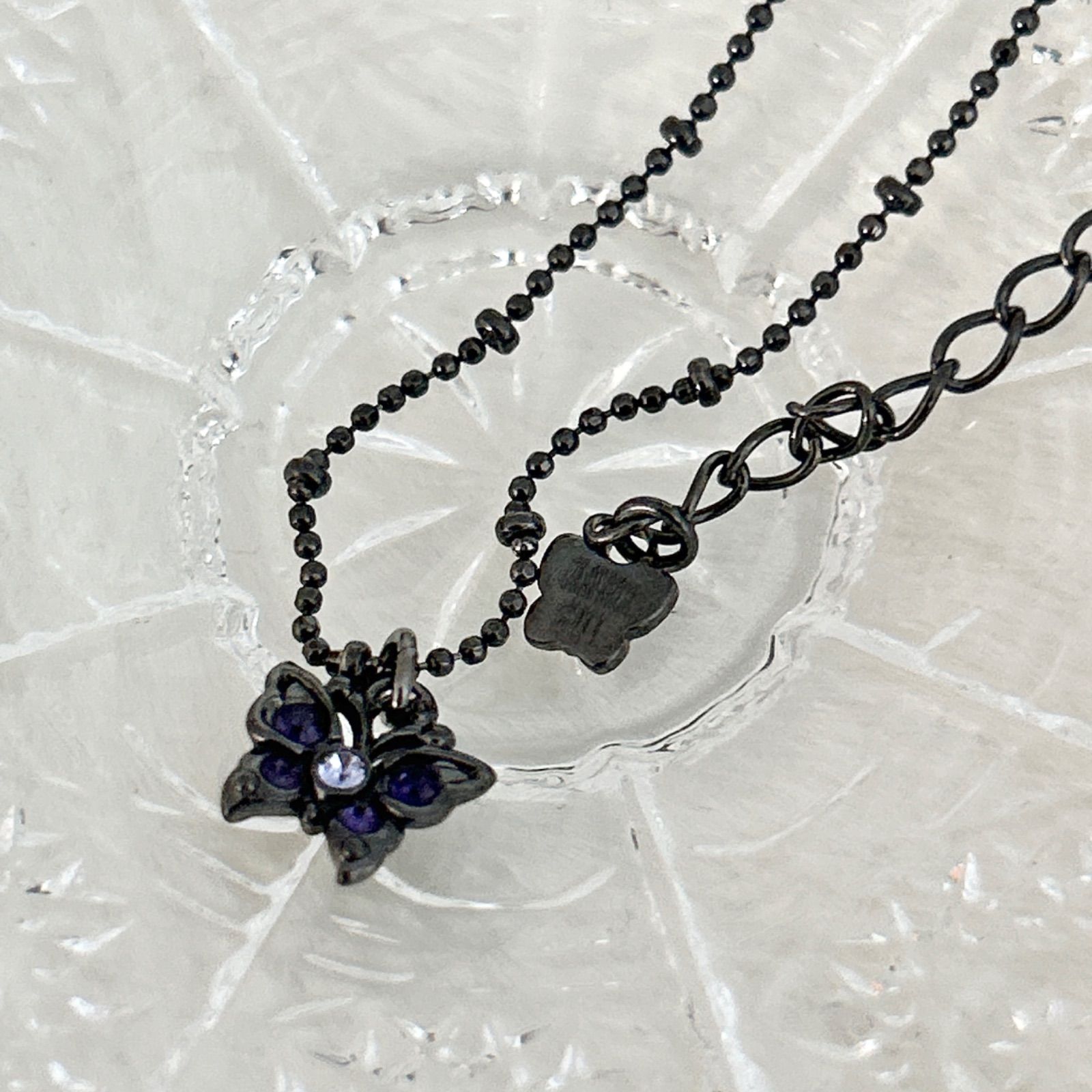 ANNA SUI アナスイ ネックレス 3本セット 箱付き 美品 バタフライ 蝶々 