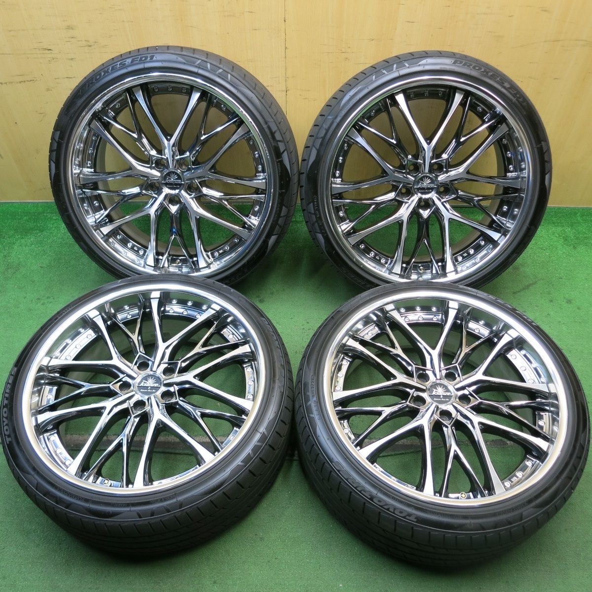 バリ溝 24年 キレイ 9.5分 kranze WEAVAL 245 35R21 トーヨー プロクセス FD1 21インチ クレンツェ ウィーバル PCD114.3 5H 5091406HAノ