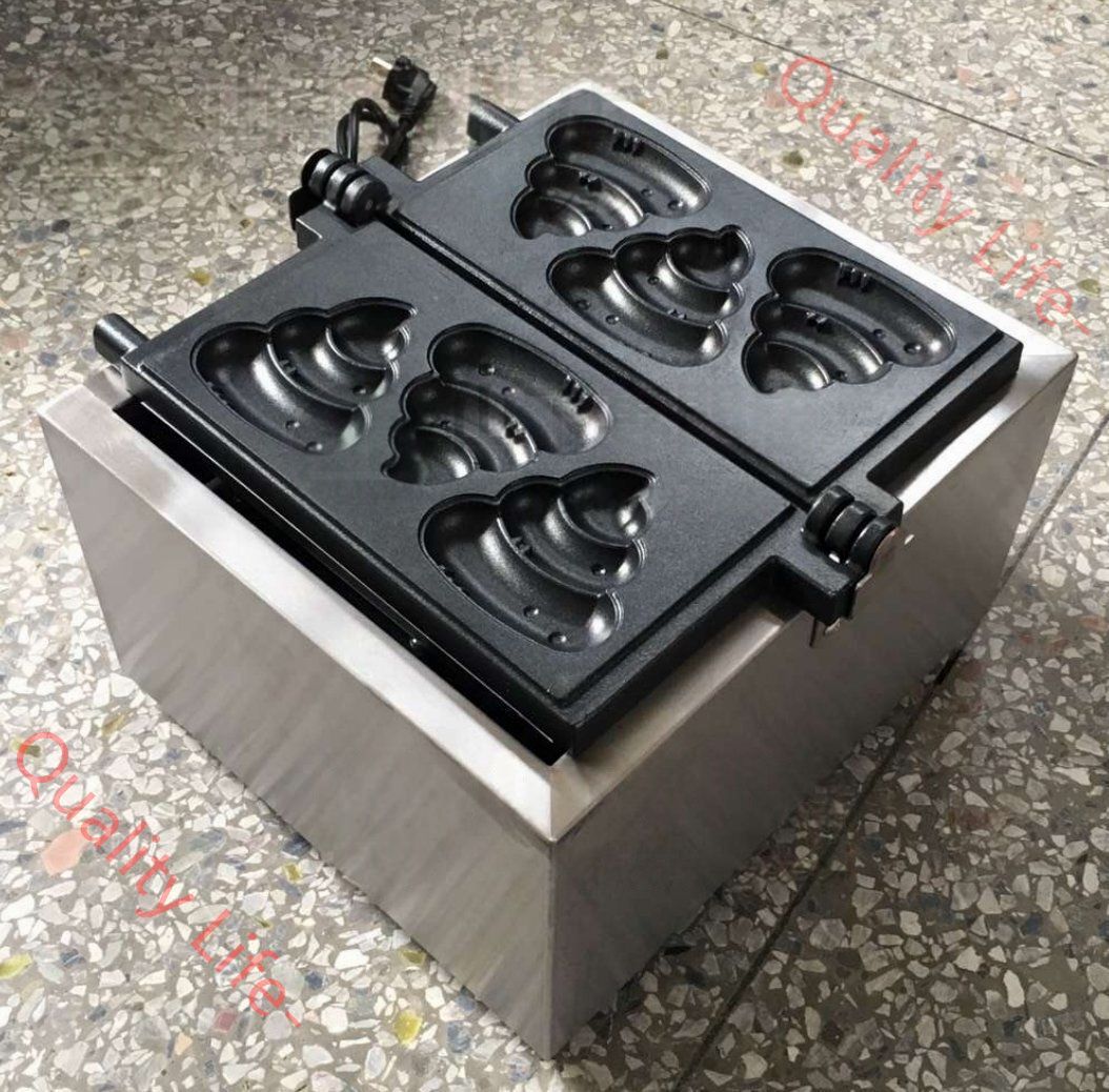 電気 うんち焼き たこ焼き器 ワッフルメーカー 3個焼き 単相 100V |業務用|飲食店|店舗用品