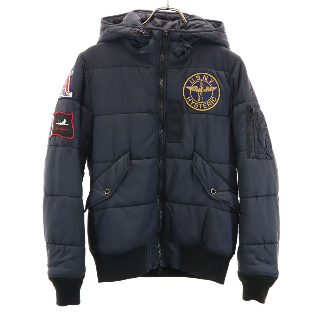 ヒステリックグラマー 日本製 0243AB04 中綿ジャケット S チャコール