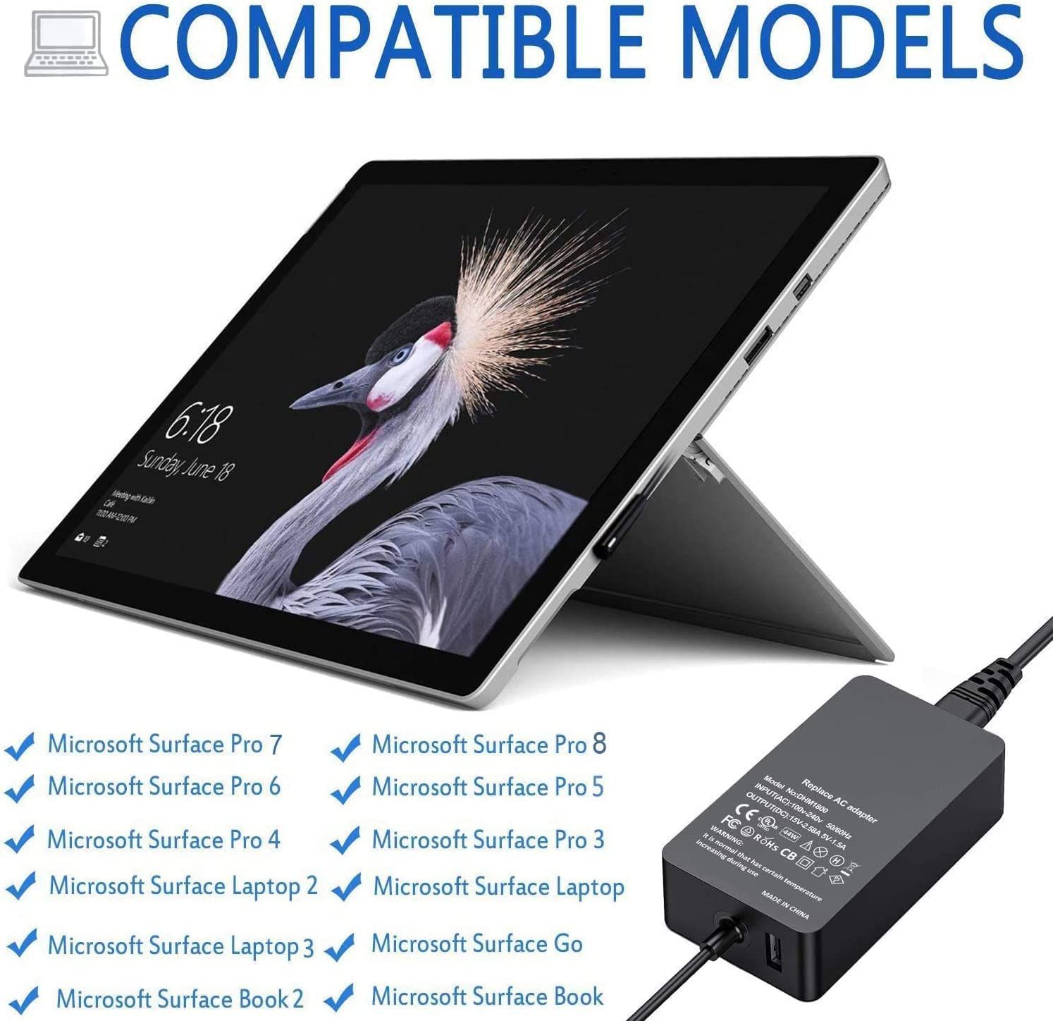 数量限定】Laptop Surface AC電源アダプターPSE認証済/互換性 Microsoft Surface Surface Book 4A Surface  Pro Pro 3/4/5/6/7/8/9/X Surface 15V Laptop1/2/3 - メルカリ