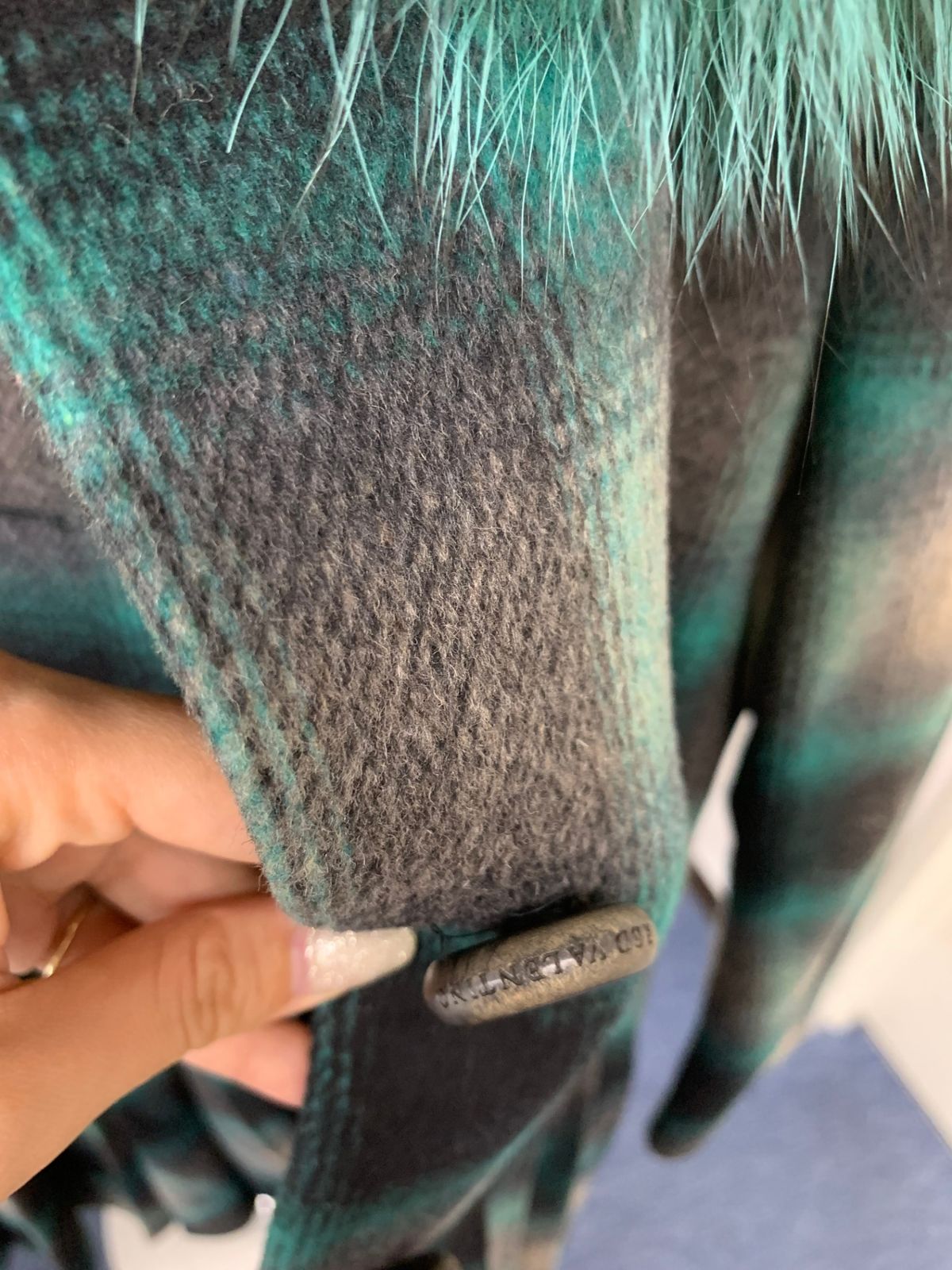 RED VALENTINO（レッドヴァレンティノ）チェック プリーツ コート  