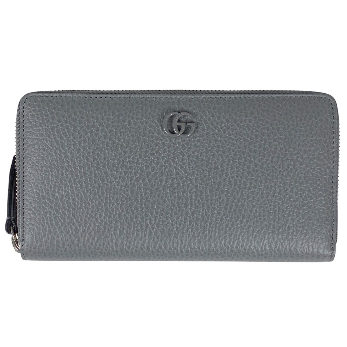 グッチ GUCCI GGマーモント ラウンドファスナー 長財布 ラウンドジップ ダブルG 長財布 レザー グレー 456117 レディース
