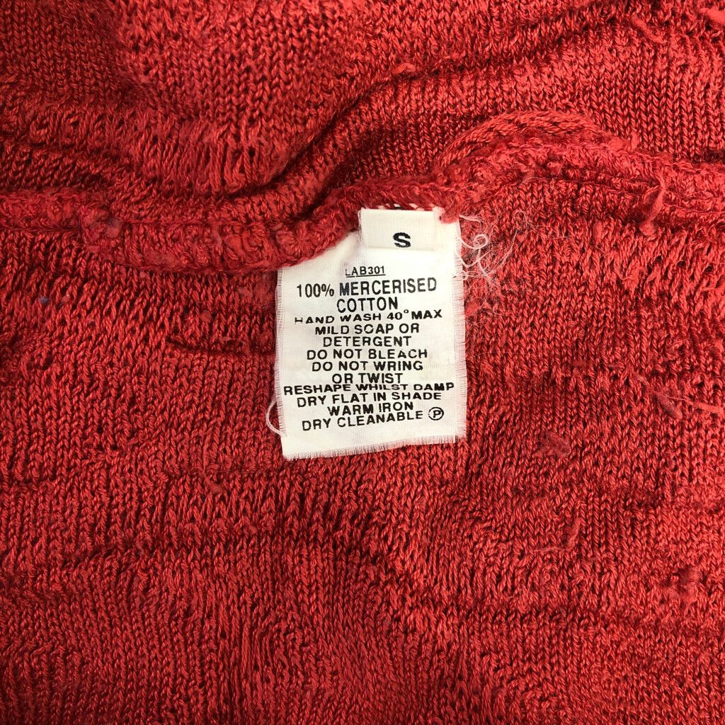 COOGI クージー 3Dニットセーター レッド (レディース S) 中古 古着  