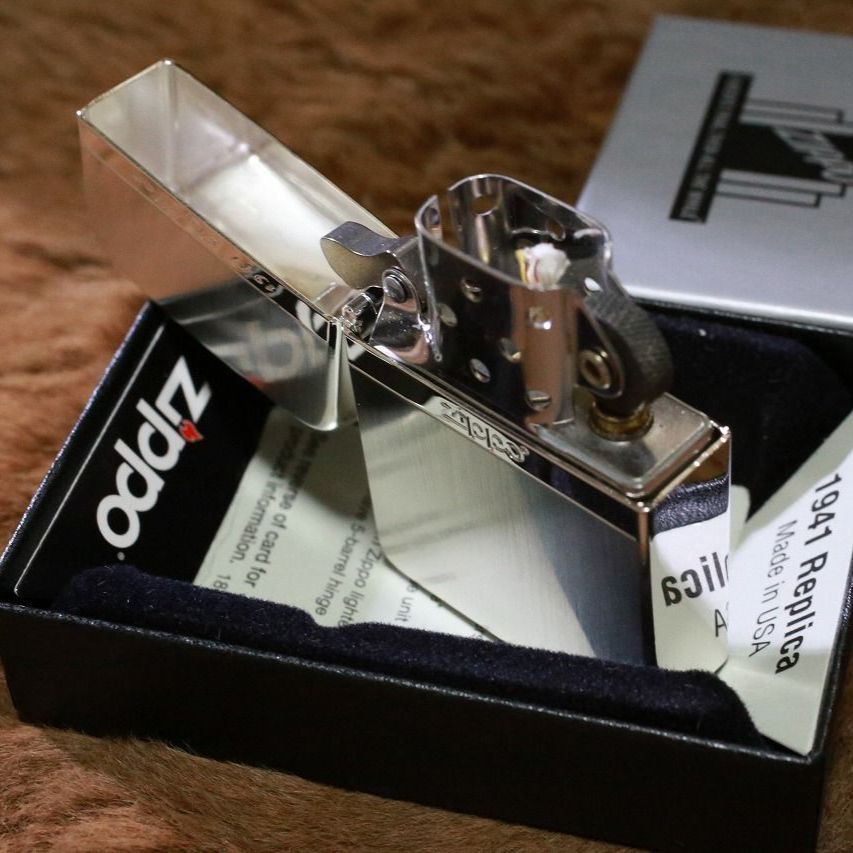 ZIPPO 1941レプリカジッポ ミラーライン シルバー 銀 カッコイイ ジッポー レトロ