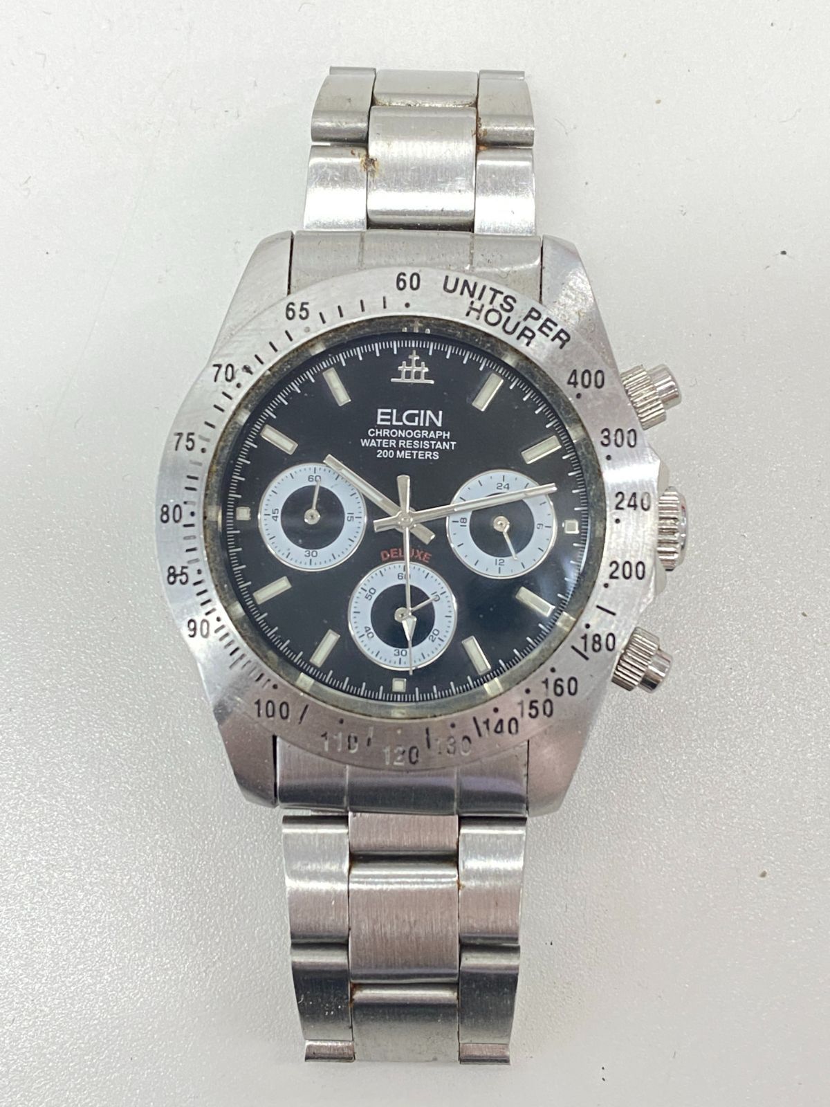 14692 ELGIN エルジン クロノグラフ FK1059 メンズ腕時計 エルジン 