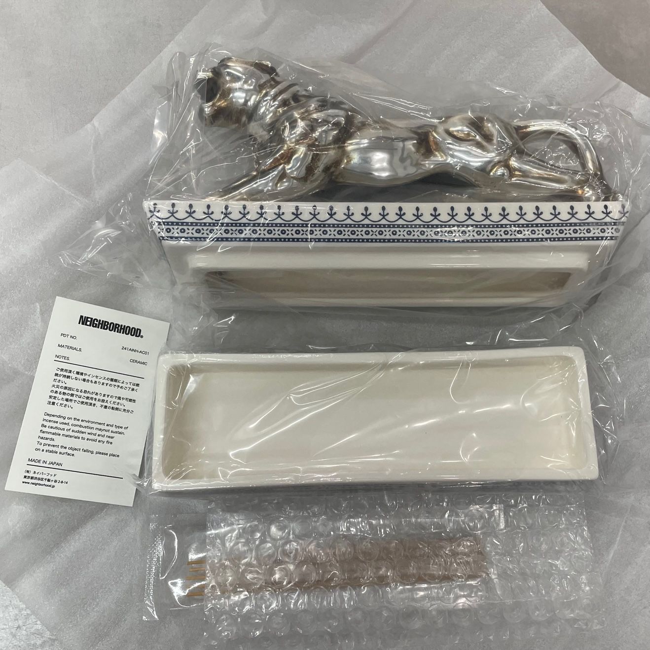 NEIGHBORHOOD 24SS PANTHER INCENSE CHAMBER インセンスチャンバー パンサー お香立て ネイバーフッド 241AINH-AC01 90550A1