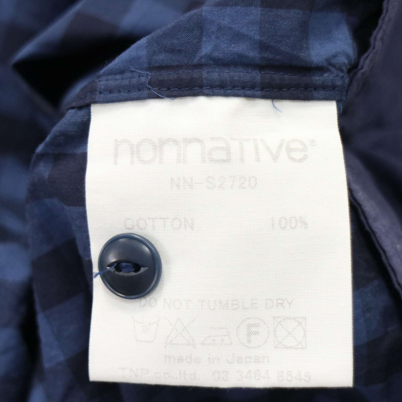 nonnative ノンネイティブ NN-S2720 春夏☆ 7分袖 ギンガムチェック 