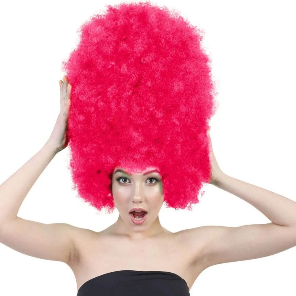 ウィッグ★Wigs2you H-1996★ パーティー アフロ ピンク 巨大 パーティーアフロかつら・ピンクを販売,玩具問屋 上野屋