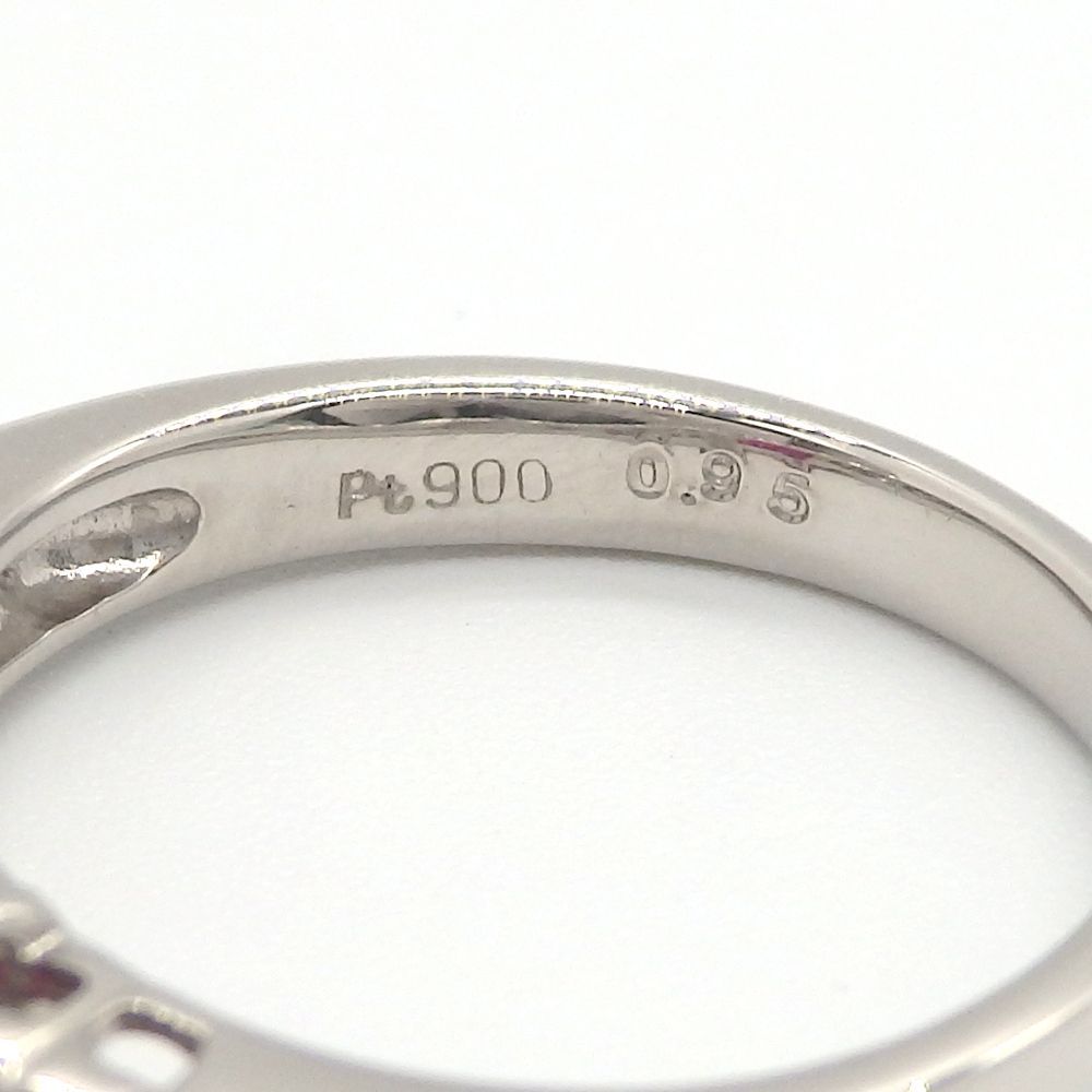 Pt900 プラチナ ルビー 0.95ct ダイヤモンド 0.37ct 指輪 鑑別書付