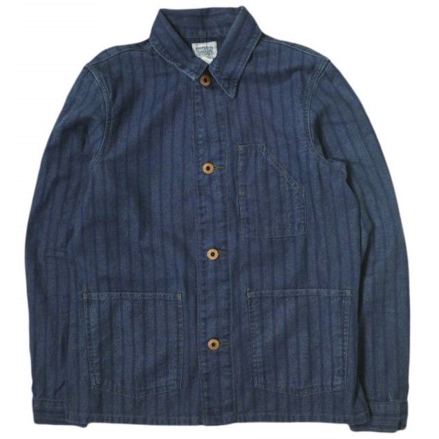 RRL ダブルアールエル インディゴストライプ チョアジャケット 282834609001 1 Indigo Double RL カバーオール  レディース アウター g16569 - メルカリ