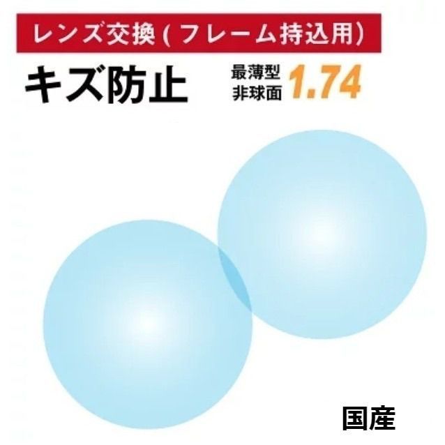 No.144【レンズ交換】1.74非球面キズ防止【百均でもOK】