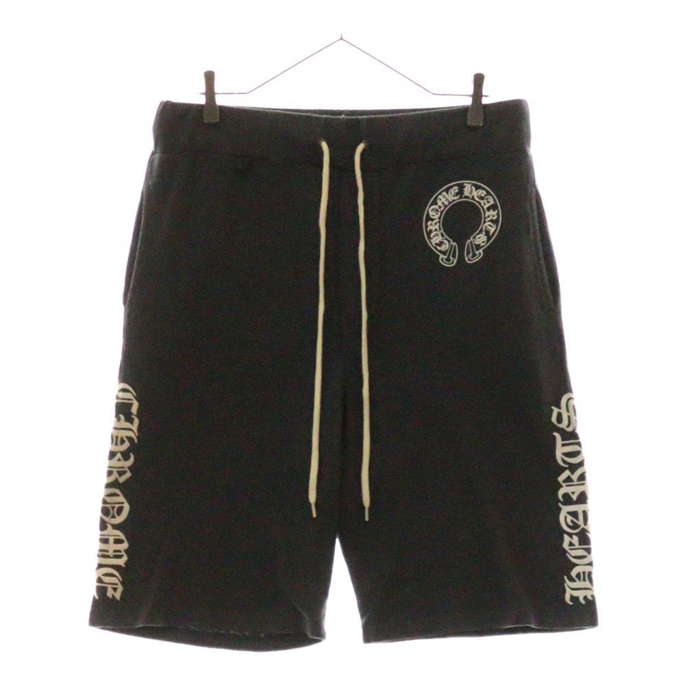 CHROME HEARTS クロムハーツ Horseshoe Sweat Shorts ドローコード ホースシュー スウェットショーツ ハーフパンツ グレー