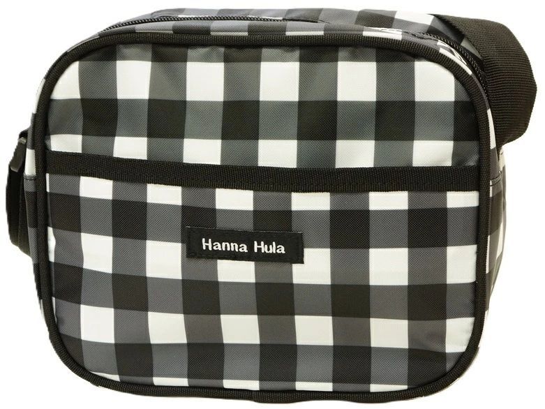 【送料込み】Hanna Hula ハンナフラ キッズショルダーバッグ(ギンガムブラック)CKSH-GBK(配送区分B)