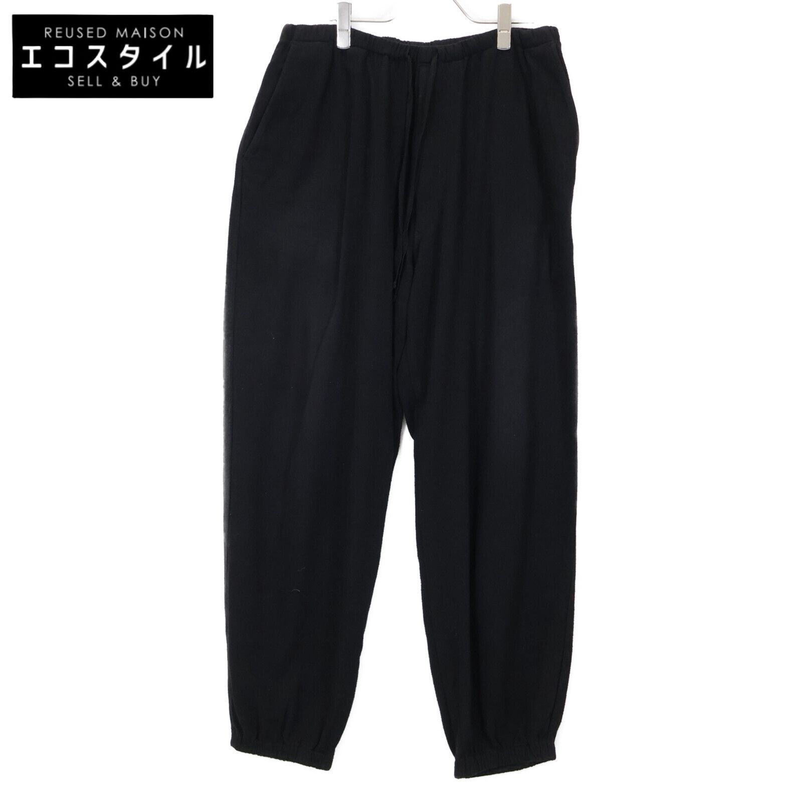 COMOLI コモリ 25SS B01-03003 ブラック シルクネップドローストリング