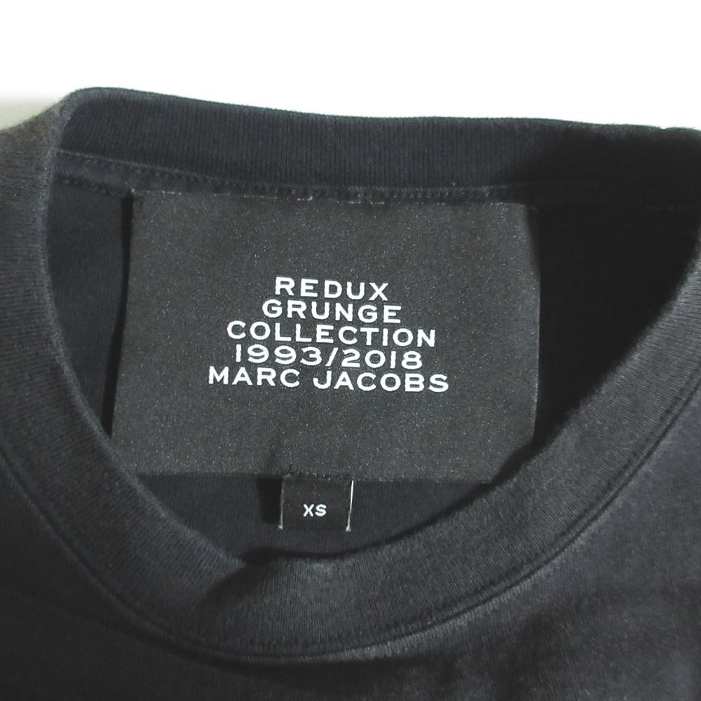 良品 MARC JACOBS マークジェイコブス REDUX GRUNGE COLLECTION スマイリーフェイス 半袖 Tシャツ カットソー XS ブラック レディース 古着 中古 良品 MARC JACOBS マークジェイコブス REDUX GRUNGE COLLECTION